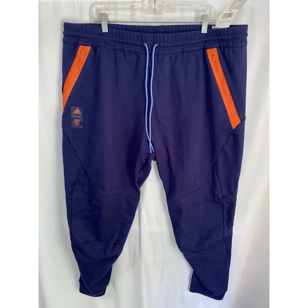 NWT Adidas New York City NYC FC Travel Pants MLS Soccer Mens 3XL